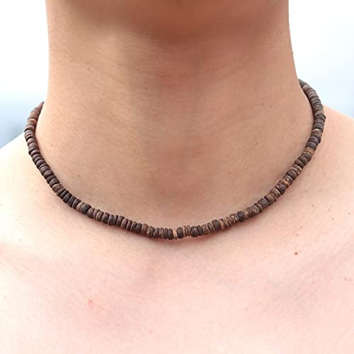 Bysonglezai Halskette Herren Pulloverkette Damen Anhänger Frauen Männer Geschenk Männer Halskette Natürliche Holz Yoga Meditation Schmuck Männliche Accessoires Vintage