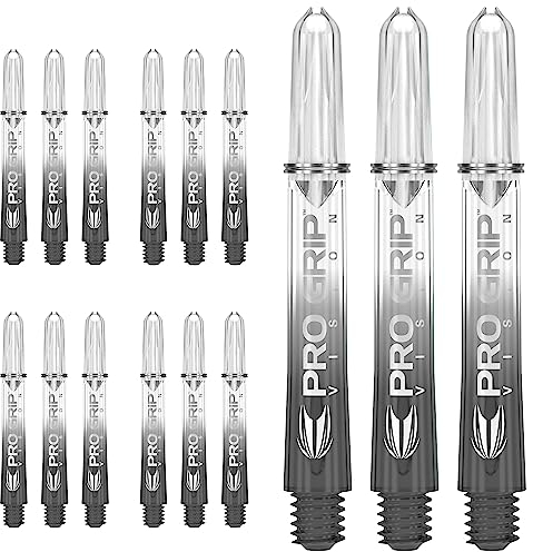 Target Darts 5 x Sätze of Schwarz Pro Grip Vision Dart Stems Zwischenzeitlich - 15 Dartschäfte Insgesamt