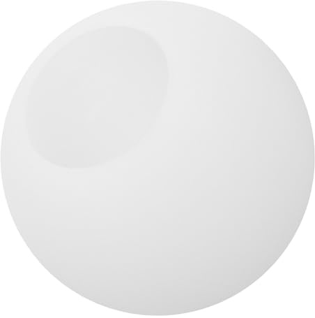 Abat-jour Suspendu Globe en Verre Blanc Rond pour Luminaire | Remplacement à Ouverture, Éclairage Doux et Diffus, Finition Élégante, Forme Sphérique