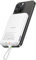 Charmast Power Bank, 20W Fast Charging Battery Pack with Built in USB C to iPhone Cable, 10000mAh Digital Display Non-Wireless Magnetic Portable Charger Compatible with iPhone Samsung and More (White)