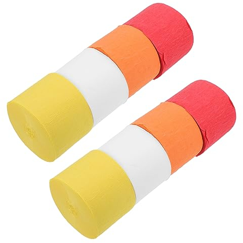 SEWACC 8 Stück Krepppapier Grüne Luftschlangen Italienisches Krepppapier Farbiges Krepppapier Partypapier Luftschlangen Halloween Krepppapier Luftschlangen Regenbogen