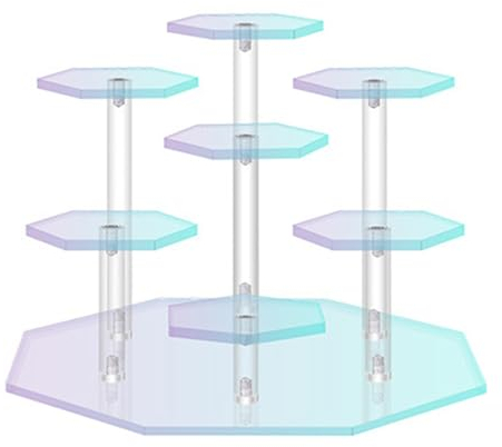 ZBIianxer Vielseitiger Acryl-Präsentationsständer, eleganter Organizer für Miniaturmodelle und filigrane Accessoires, Schmuckaufbewahrung