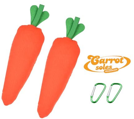 Carrotsoles 2 confezioni deodorante per scarpe, eliminatore di odori per scarpe, scarpini, armadi, cassetti, guanti - assorbitore di umidità, deodorante per ambienti, bambù Moso attivato