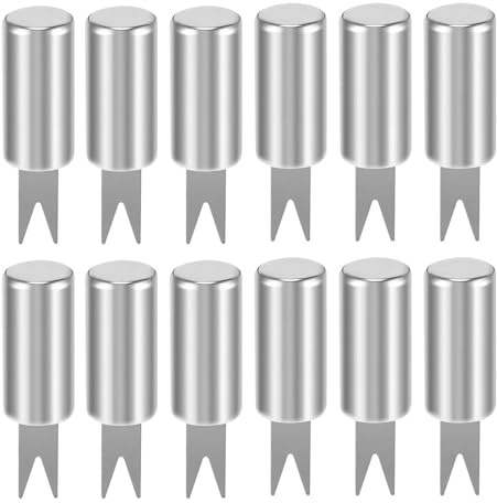 Soportes para mazorcas de maíz, juego de soportes para mazorcas de maíz | Brochetas de maíz de acero inoxidable con mango cómodo de 12 piezas - Tenedores para brochetas de maíz portátiles, stuzzicaden