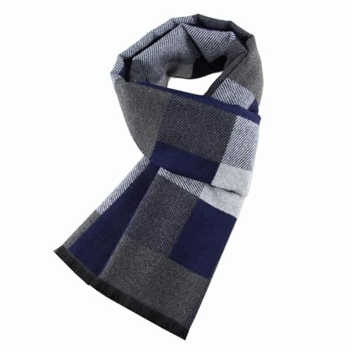 MAKFORT Herren Schal Winter Warm Dicker Klassisch Modern Imitation Kaschmir Herrenschal 180 * 30cm