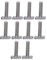 B, 10 Pcs Hammer Head T Bolts for Thule Bike Rack T Track, T Slot Bolts with Hexagon Flange Nuts, for Aluminum Profile & Photovoltaic Solar Panels