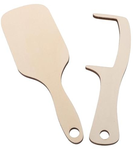 NAMOARLY 2piezas Cepillo y Peina Para Calvos Herramienta De Aseo Para Hombre De Madera Para Cuidado Del Cabeza Peina y Cepillo