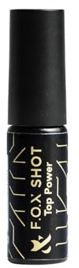 F.O.X Top Power, Glanz Effekt, Top Coat Ohne Schwitzschicht, Top No Wipe für (Gel, UV/LED Gellack, Gel Polish) (Transparent, 5g)