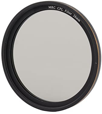 Rankomu Lightdow MRC CPL - Filtro polarizador circular de 58 mm, lente polarizadora circular con marco fino, filtro CPL multicapa para lentes de cámara