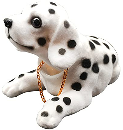 Nikou Poupée de voiture en résine mignonne secouant tête de chien décoration intérieur de voiture maison bureau ornement (chien moqueur)