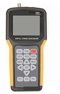 ZKLGS Oscilloscope Numérique Oscilloscope de Poche Oscilloscope de Stockage numérique Portable multimètre monocanal 20MHZ sonde 200MS/S