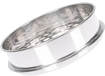 ULTECHNOVO Stainless Steel Round Grading Sieve Mesh Kitchen Soil Garden Filter for Blueberry Sorting Home and Outdoor Use