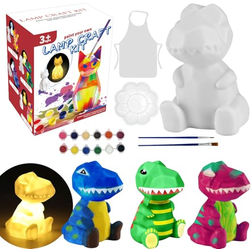 HarnyLoom Målarset Barn - Katt Hund Enhörning Dinosaurier 3D Målning, Kreativt Hantverk Flicka Katter Leksaker Present Pojke Flicka För 4 5 6 7 8 9 10 11 12 År (Dinosaurier)