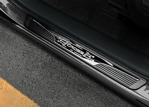 Luyhok Protezione per davanzale della porta per Toyota Yaris e Yaris Cross Accessori per auto, ABS nero porta ingresso protezioni accessori 2021 2022 2023 2024 2025 set da 4 pezzi