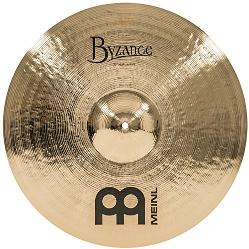 Meinl Cymbals Byzance Brilliant Plato Ride Medium de 20 pulgadas (50,80cm) Platillos de Batería - Bronce B20, Acabado Brillante (B20MR-B)