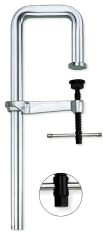 BESSEY Hochleistungszwinge in U-Form STBU, Spannweite 500 mm Ausladung 150 mm, speziell geeignet für T- und Doppel-T Profile; Gewicht 7,96 Kg