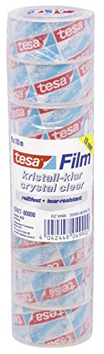 tesa kristall-klar, 10m x 19mm, Vorteilspack mit 8 Rollen