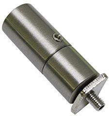 Gardinia Support de Tringle à Rideau, Fixation Plafond, pour Tringle avec 2 Rails intégrés, Matériel de Fixation Inclus, Longueur: 3,6 cm, Effet INOX, 33180