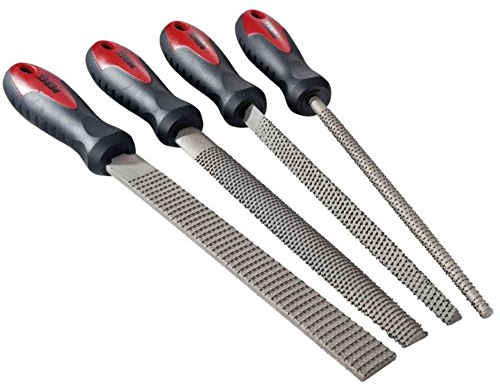 Toolland HFIS2 Confezione da 4 Raspe da Legno, 20 cm