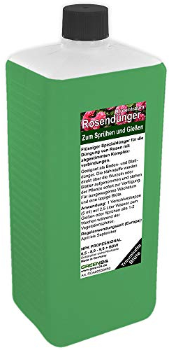 Rosendünger XL 1 Ltr. Profi Linie Beetrosen Edelrosen Strauchrosen Dünger HIGHTECH Rosen düngen
