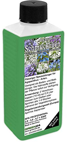 Flüssigdünger für Schmucklilien/Agapanthus düngen, Premium Dünger aus der Profi Linie | NPK Volldünger, Düngerkonzentrat
