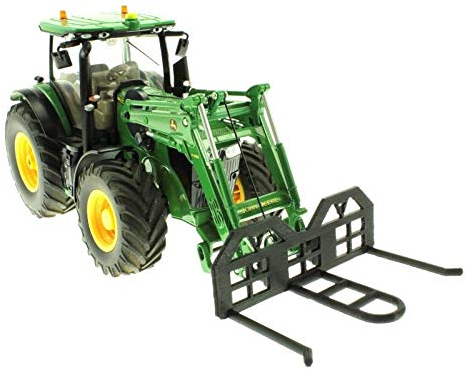 Doppel Ballengabel für Siku Control 32 Traktoren mit Frontlader (Schwarz)