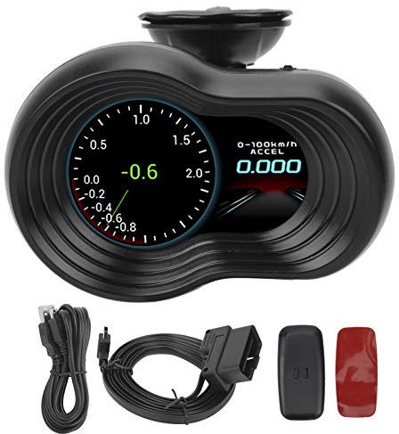 Head-Up-Display Universelles ABS-Head-Up-Projektor-LCD-Display OBD2 + GPS Auto-HUD-Monitor Multifunktionsinstrument