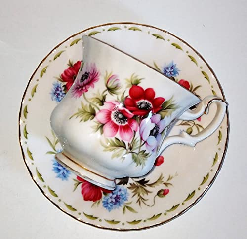 Royal Albert Marzo - Juego de 2 tazas de porcelana china de hueso