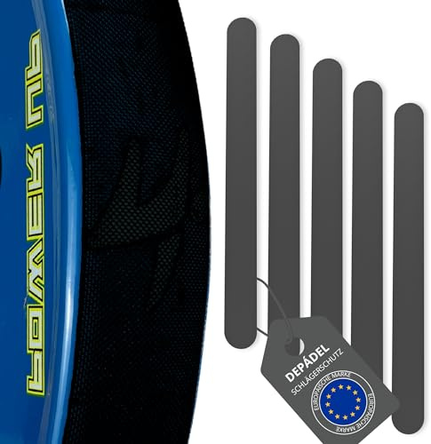 Paddel-Schaufelschutz Schwarz - Schutzband für mehrkörnige Paddelschläger - Paddelschutz aus Silikon, Schwarz