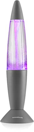 InnovaGoods® Lampada Lava LED Tornado Twamp, Lampada Lava LED Tornado, Lampada Lava 7 Colori, Effetto Rilassante, Funziona con Batterie o USB, dimensioni 34 cm.