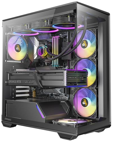 Antec C3 ARGB Boîtier de Jeu PC en Verre trempé Noir