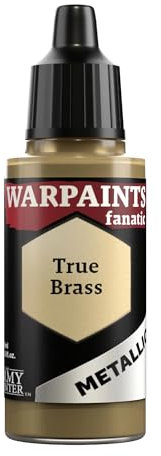 The Army Painter, Warpaints Fanatic Metallics True Brass Single Acrylics, Miniature Hobby Painting, Quality Paint for Miniature Wargaming