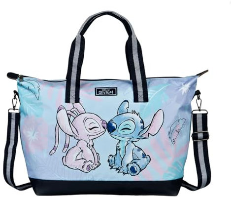 Undercover - Disney Stitch Weekender - sac de transport avec un joli motif Stitch - compartiment principal spacieux comprenant un petit compartiment zippé - 2 poignées de transport et bandoulières