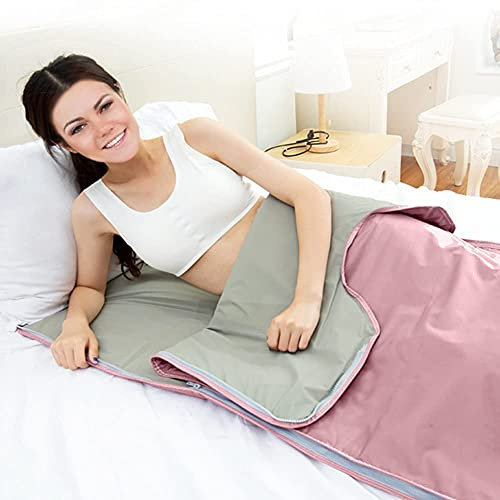 Portable Sauna Blanket with Remote Control Detox Far Infrared 71×32 Inches Fast Sweating Professional Fitness Machine for Weight Loss Detoxification Relaxation At Home