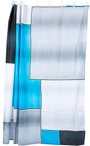 Ciieeo Duschvorhang Für Badezimmerfenster Einzigartige Geometrische Muster Polyestermaterial Heimdekoration