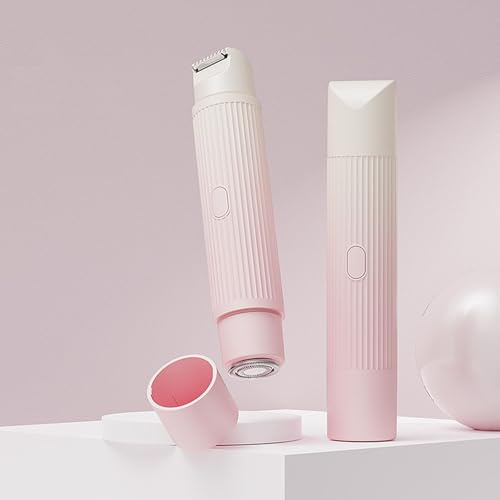 Rasierer Damen Wet & Dry,Intimrasierer für Frauen, Damenrasierer Elektrisch Nass-Trockenrasierer Ipx5 Wasserdicht Trimmer Damen,für Bikinizone Achseln Beine,USB-Aufladung (Rosa)