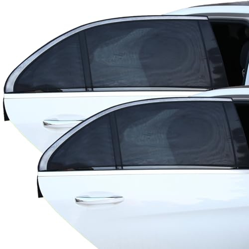 2 Unidades Parasol Coche Bebe,Parasol Ventanas Traseras Coche,Lateral con Protección UV,para Niños y Mascotas,Común a la Mayoría de los Coches