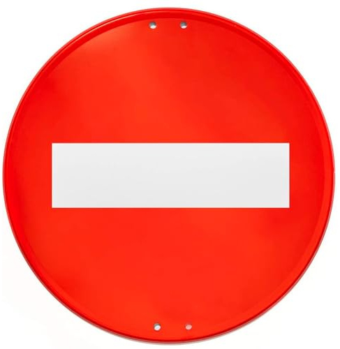 CABLEPELADO Señal Vial Calzada (Rojo (Prohibido el paso))