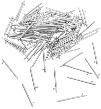 GARIOUANS 100pièces Goupilles De Liaison De Ceinture De Montre Barrettes à Ressort Pour Bracelet Remplacement De Goupille De Montre Pour Réparation De Ceintures Chaînes Bracelets Cuir