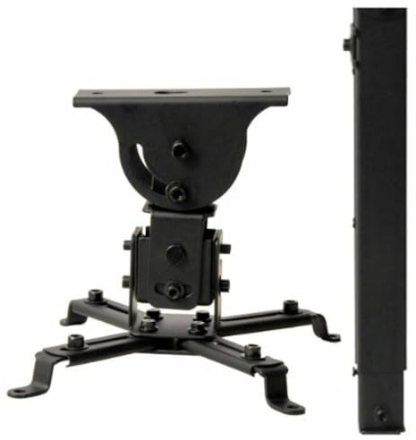 VideoSecu Flat Vaulted Ceiling Projector Mount LCD DLP Bracket with Adjustable Height Rotating Swivel Arm One Piece PJ2B 1C9