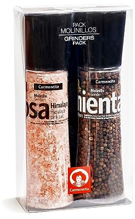 Moulins Carmencita, sel rose et poivre noir - 1 paquet (570 g)