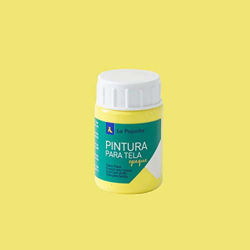Pintura para Tela Opaque To-02 Amarillo Limon 35ML La Pajarita, Pintura de aplicación directa sobre tela