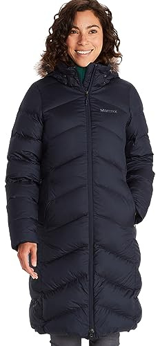 Marmot Wm's Montreaux Coat Insulated Hooded Winter Coat Donna, Midnight Navy, XL