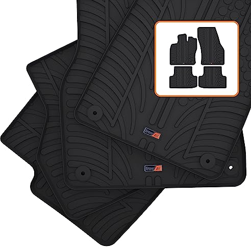 Travall Mats Gummifußmatten Kompatibel mit Seat Ateca (2014-2019) TRM1247 - Allwettermatten Nach Maß Fussmatten Set