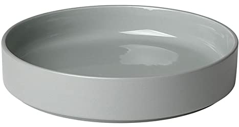 blomus Plato hondo de 20 x 4 cm, color gris