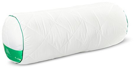 Weiche Nackenrolle Nackenkissen mit Reißverschluss Reisekissen Microfaser 15x45cm oder 20x60 cm Supersoft Relaxkissen Kuschelkissen weiß rosa Ecru waschbar bei 60 Grad (weiß, 20 x 60 cm)