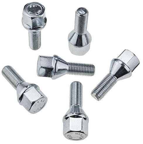 C CARBONADO 20x Radschrauben M12x1,5 Schaftlänge 26mm SW 19mm Kegelbund | 20 Stück, Schaftlänge 26mm, SW 19mm, Kegelbund