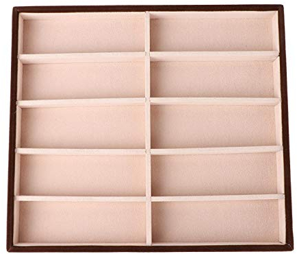 Sonnenbrillen Organizer, 10 Gitter Modern Glasses Organizer Brillen Display Aufbewahrungskoffer, Fach Brillen Aufbewahrungsbox