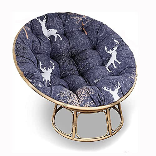 SRHWBF Papasansessel Kissen Papasan-Sitzkissen Papasan-Stuhlkissen Outdoor Kissenkissen bequem Für Innen Balkon Draussen Patio Garten (NUR Kissen) (10 Ø150cm/59 in)