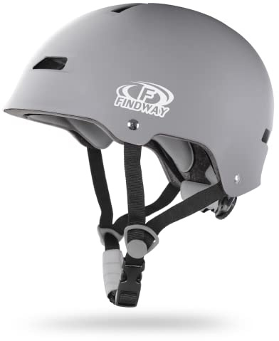 Findway Pro Skateboard Helmet [Safety Certified] Two Removable Liners Bike Helmet for Kids Youth & Adults for Skate, Scooter, Commuter, Longboard & Incline Skating Rollerblading with Adjustable Dial